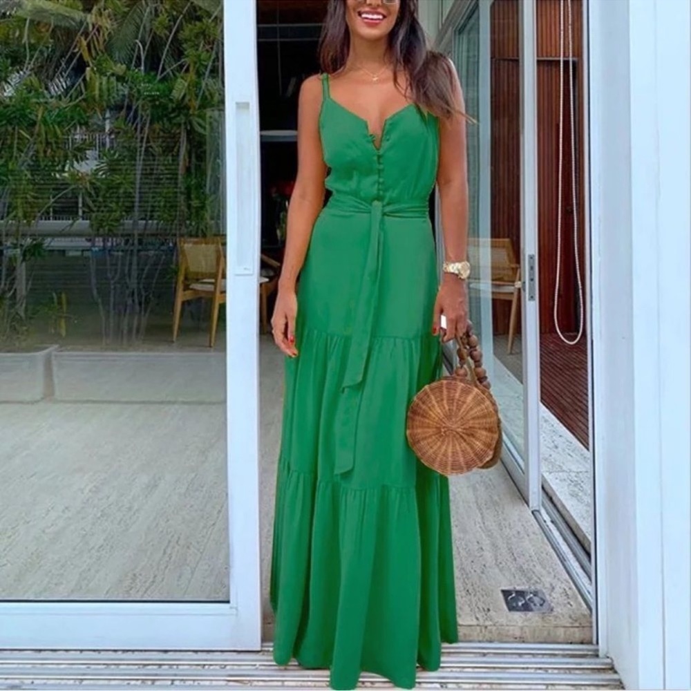 Long maxi dress- prairie/ cottage/ fairy / princess